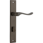 Door Lever Stirling Rectangular Privacy Pair Signature Brass CTC85mm H240xW38xP64mm in Signature Brass