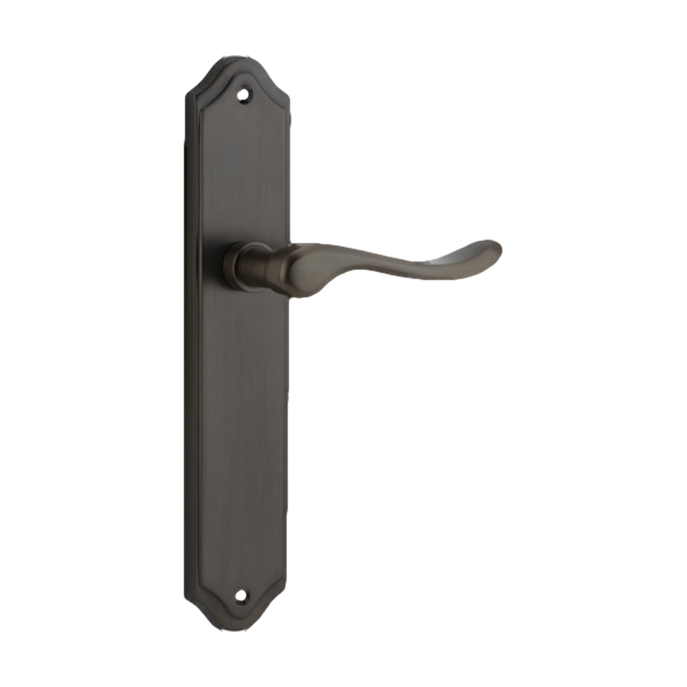 Door Lever Stirling Shouldered Latch Pair Signature Brass H250xW48xP64mm in Signature Brass