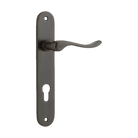 Door Lever Stirling Oval Euro Pair Signature Brass CTC85mm H240xW40xP64mm in Signature Brass