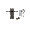 Door Lever Stirling Oval Euro Pair Signature Brass CTC85mm H240xW40xP64mm Entrance Kit Mortice Lock Euro Signature Brass CTC85mm Backset 60mm, Euro Cylinder Dual Function 5 Pin Signature Brass L65mm KA1 in Signature Brass