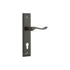 Door Lever Stirling Stepped Euro Pair Signature Brass CTC85mm H237xW50xP64mm in Signature Brass