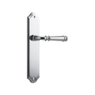 Door Lever Verona Shouldered Latch Polished Chrome H237xW50xP59mm in Polished Chrome