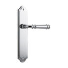 Door Lever Verona Shouldered Latch Polished Chrome H237xW50xP59mm in Polished Chrome