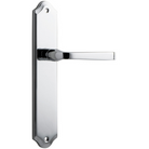 Door Lever Annecy Shouldered Latch Polished Chrome H237xW50xP65mm in Polished Chrome