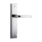 Door Lever Annecy Stepped Latch Polished Chrome H237xW50xP65mm in Polished Chrome