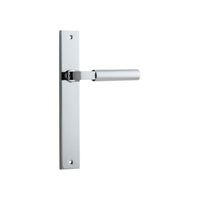 Door Lever Berlin Rectangular Latch Polished Chrome H240xW38xP57mm in Polished Chrome