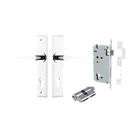 Door Lever Como Chamfered Euro Pair Polished Chrome CTC85mm L119xP61mm BPH240xW50mm Mortice Lock Euro Polished Chrome CTC85mm Backset 60mm Euro Cylinder Dual Function 5 Pin Polished Chrome 65mm KA4 in Polished Chrome
