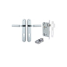 Pair of Iver Berlin lever door handles on oval backplates, featuring sleek, modern design for residential or commercial use.