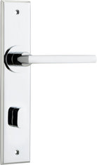 Door Lever Baltimore Chamfered Privacy Polished Chrome CTC85mm in Polished Chrome