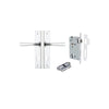 Door Lever Copenhagen Chamfered Euro Pair Polished Chrome CTC85mm L120xP59mm BPH240xW50mm Mortice Lock Euro Polished Chrome CTC85mm Backset 60mm, Euro Cylinder Dual Function 5 Pin Polished Chrome 65mm KA4 in Polished Chrome