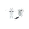 Door Lever Stirling Oval Euro Pair Polished Chrome CTC85mm H240xW40xP64mm Entrance Kit Mortice Lock Euro Polished Chrome CTC85mm Backset 60mm, Euro Cylinder Key Thumb 6 Pin Polished Chrome L70mm KA1 in Polished Chrome