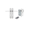 Door Lever Baltimore Oval Euro Brushed Chrome CTC85mm H240xW40xP55mm Entrance Kit Mortice Lock Euro Brushed Chrome CTC85mm Backset 60mm, Euro Cylinder Dual Function 5 Pin Brushed Chrome L65mm KA1 in Brushed Chrome