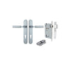 Door Lever Berlin Oval Euro Pair Brushed Chrome CTC85mm L120xP57mm BPH240xW40mm Mortice Lock Euro Brushed Chrome CTC85mm Backset 60mm, Euro Cylinder Dual Function 5 Pin Brushed Chrome 65mm KA4 in Brushed Chrome