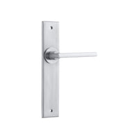Baltimore Chamfered Latch Brushed Chrome H240xW50xP55mm in Brushed Chrome