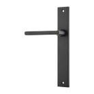 Door Lever Baltimore Rectangular Latch Left Hand Fixed Matt Black L118xP54mm BPH240xW38mm