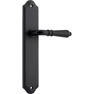 Door Lever Sarlat Shouldered Latch Matt Black H250xW48xP57mm in Matt Black