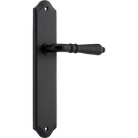 Door Lever Sarlat Shouldered Latch Matt Black H250xW48xP57mm in Matt Black