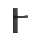 Door Lever Copenhagen Stepped Latch Pair Matt Black H237xW50xP61mm in Matt Black