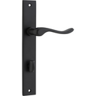 Door Lever Stirling Rectangular Privacy Pair Matt Black CTC85mm H240xW38xP64mm in Matt Black