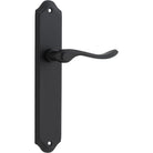 Door Lever Stirling Shouldered Latch Pair Matt Black H250xW48xP64mm in Matt Black