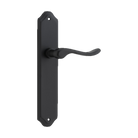 Door Lever Stirling Shouldered Latch Pair Matt Black H250xW48xP64mm in Matt Black