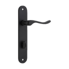Door Lever Stirling Oval Privacy Pair Matt Black CTC85mm H240xW40xP64mm in Matt Black