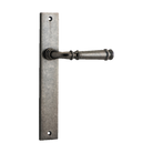 Door Lever Verona Rectangular in Distressed Nickel