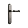Door Lever Verona Shouldered Latch Distressed Nickel H237xW50xP59mm in Distressed Nickel