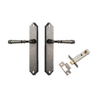 Door Lever Verona Shouldered Latch Distressed Nickel H240xW50xP59mm Passage Kit Tube Latch Split Cam 'T' Striker Distressed Nickel Backset 60mm in Distressed Nickel