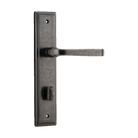 Door Lever Annecy Stepped Privacy Distressed Nickel CTC85mm H237xW50xP65mm in Distressed Nickel