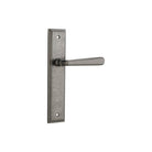 Door Lever Copenhagen Stepped Latch Pair Distressed Nickel H237xW50xP61mm in Distressed Nickel