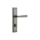 Door Lever Copenhagen Stepped Privacy Pair Distressed Nickel CTC85mm H237xW50xP61mm in Distressed Nickel