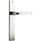 Door Lever Annecy on Long Backplate Polished Nickel H237xW50xP65mm in Polished Nickel