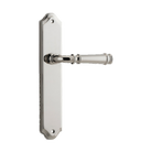 Door Lever Verona Shouldered Latch Polished Nickel H237xW50xP59mm in Polished Nickel