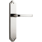 Door Lever Annecy Shouldered Latch Polished Nickel H237xW50xP65mm in Polished Nickel