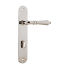 Door Lever Sarlat Oval Privacy Polished Nickel CTC85mm H230xW40xP55mm in Polished Nickel