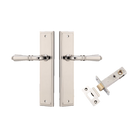 Door Lever Sarlat Stepped Polished Nickel Passage Kit in Polished Nickel