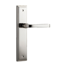 Door Lever Annecy Stepped Latch Polished Nickel H237xW50xP65mm in Polished Nickel