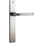 Door Lever Annecy on Long Backplate Satin Nickel H237xW50xP65mm in Satin Nickel