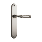 Door Lever Verona Shouldered Latch Satin Nickel H237xW50xP59mm in Satin Nickel