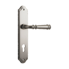 Door Lever Verona Shouldered Euro Satin Nickel CTC85mm H237xW50xP59mm in Satin Nickel