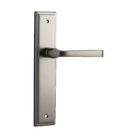 Door Lever Annecy Stepped Latch Satin Nickel H237xW50xP65mm in Satin Nickel