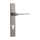 Door Lever Como Rectangular Euro Satin Nickel CTC85mm H240xW38xP59mm in Satin Nickel