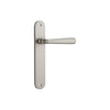 Door Lever Copenhagen Oval Privacy Pair Satin Nickel CTC85mm H240xW40xP61mm in Satin Nickel