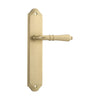Iver Sarlat Lever- Shouldered Backplate - Brushed Brass / Passage in Brushed Brass