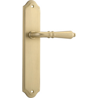 Iver Sarlat Lever- Shouldered Backplate - Brushed Brass / Passage in Brushed Brass