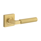 Door Lever Berlin Rose Square Concealed Fix Pair Brushed Gold PVD L120xP60mm BPH52xW52mm in Brushed Gold PVD