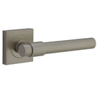 Door Lever Helsinki Rose Square Concealed Fix Pair Graphite PVD L137xP61mm BPH52xW52mm in Graphite PVD