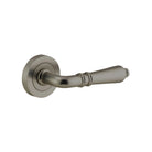 Door Lever Sarlat Rose Round Concealed Fix Pair Graphite PVD L111xP56mm BPD52mm in Graphite PVD