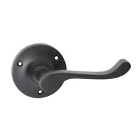 Door Lever Victorian Round Rose Pair Matt Black D63xP58mm
(Latch/Lock Sold Separately) in Matt Black